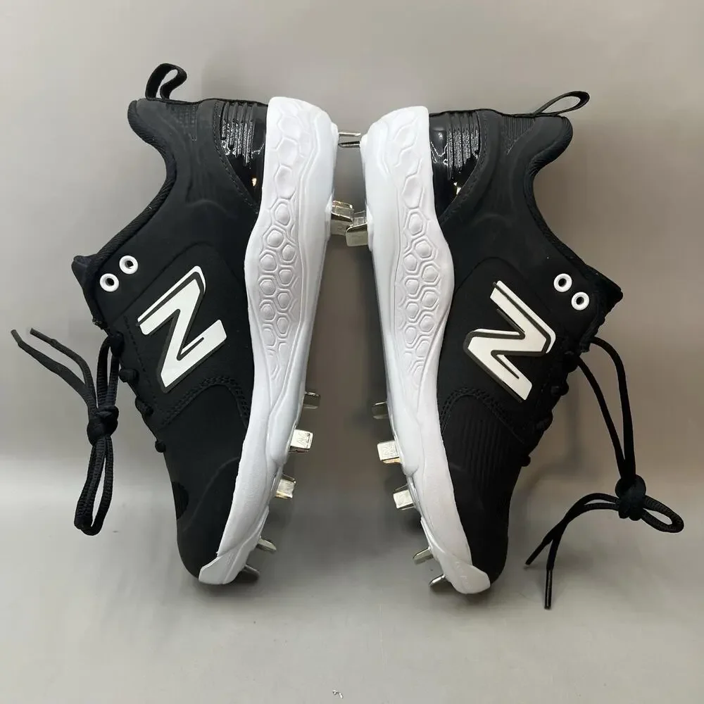 New Balance Fresh Foam Velo V3 Softball Cleats Women Size 8.5 Black Metal Shoes